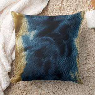 Coussin Vachette bleue dorée du sud-ouest