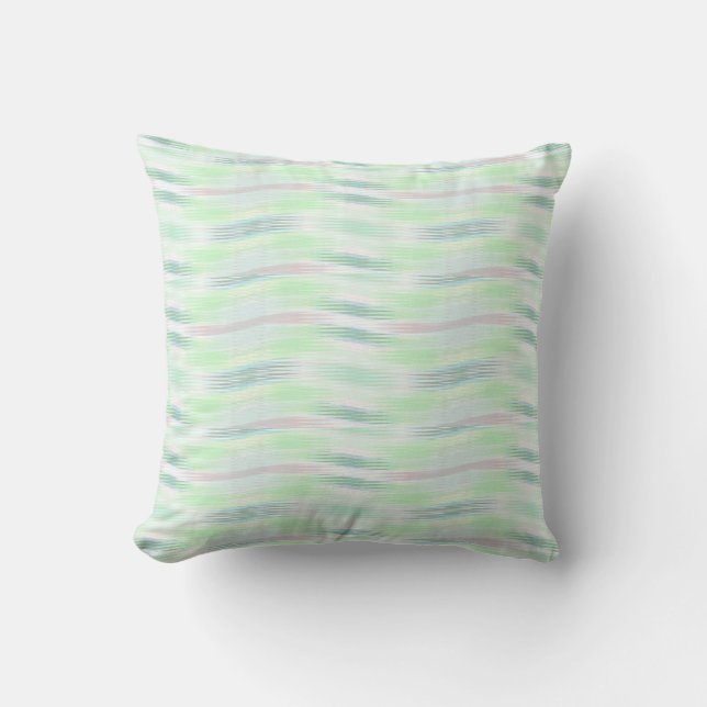 Coussin Vague bleue Pastel (Recto)