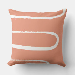 Coussin Vague Saumon souple Orange