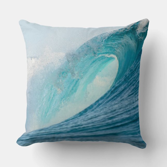 Coussin Vague surfante de baril cassant le carreau (Recto)