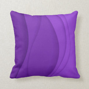 Coussin Vague violette souple de luxe