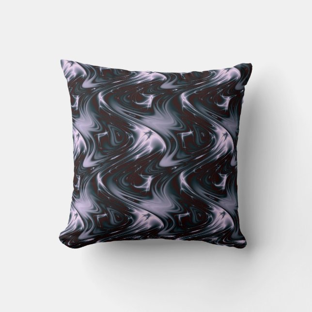 Coussin Vagues de beauté tordues de lavande (Recto)