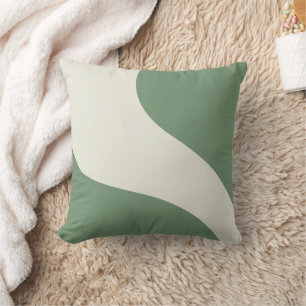 Coussin Vagues simples en vert