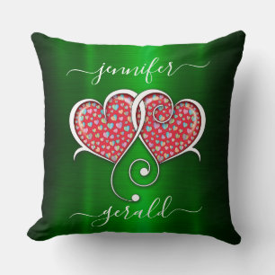 Coussin Valentine Interlock Hearts Design