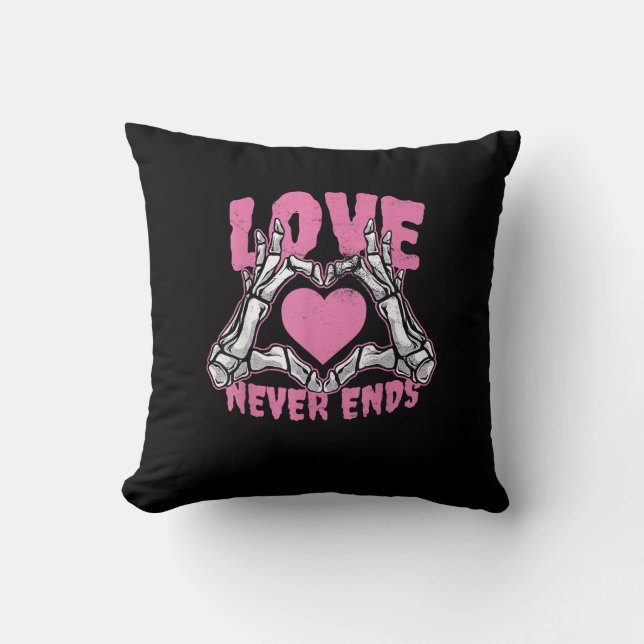 Coussin Valentines Jour Coeur Squelette Mains Coeur (Recto)