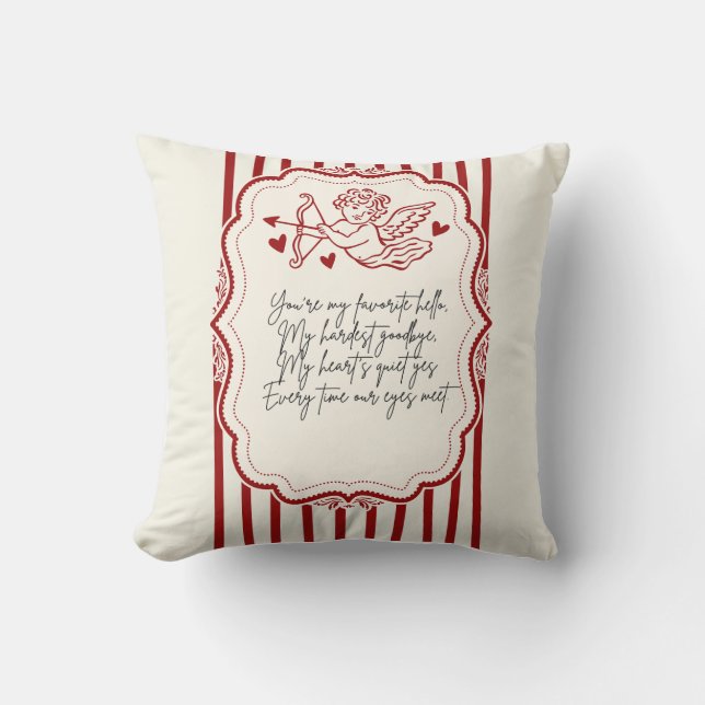 Coussin Valentines unique style by Sommer Hamilton (Recto)