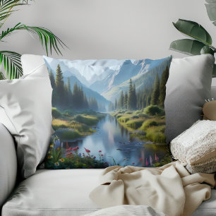 Coussin Vallée sereine de la rivière