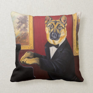 Coussin Valse de piano du berger allemand