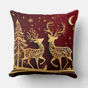 Coussin Valse du Grand Renne – Patron de Vacances Fantaisi