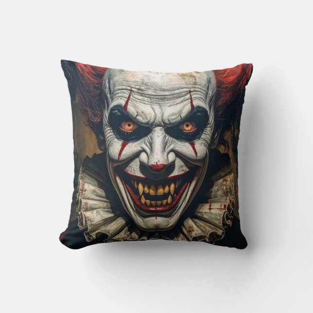 Coussin Vampire Clown Halloween Thaillow Pillow (Recto)