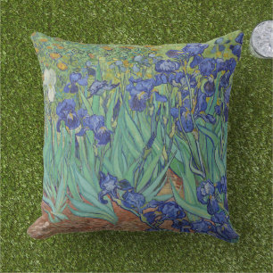 Coussin Van Gogh Peinture classique Irises Floral Botaniqu