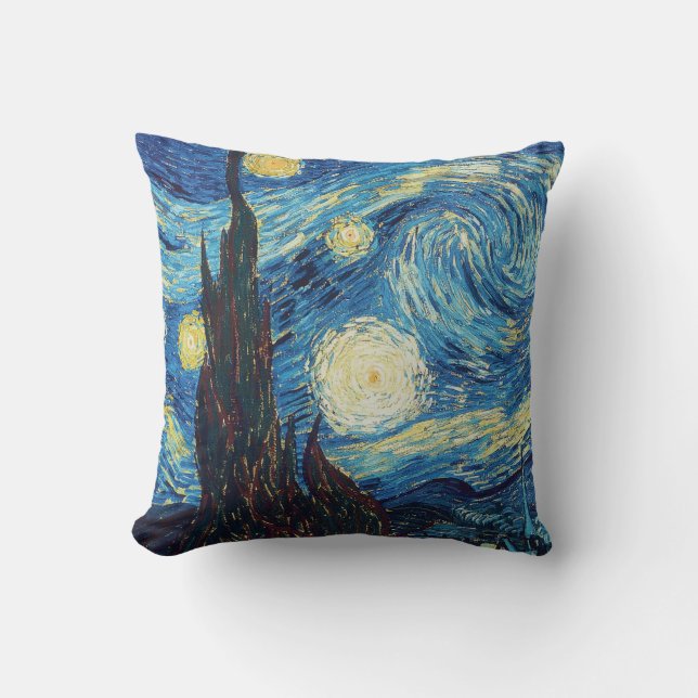 Coussin Van Gogh Starry Classic Nuit Impressionnisme Art (Recto)
