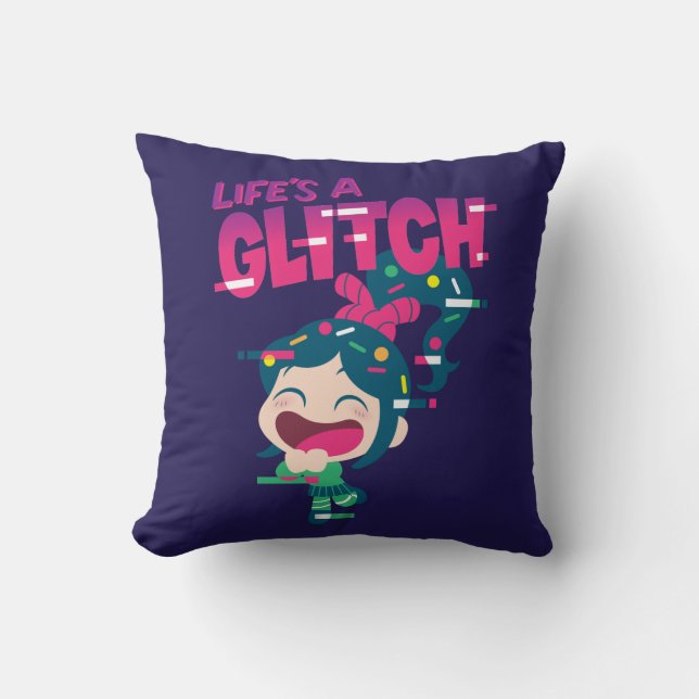 Coussin Vanellope| La vie est un rayon d'action (Recto)