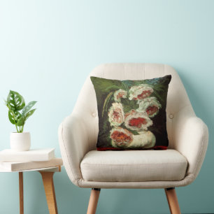 Coussin Vase aux pivoines de Vincent van Gogh