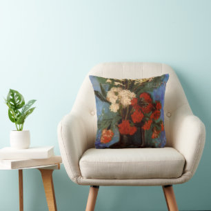 Coussin Vase avec des Œillets de Vincent van Gogh