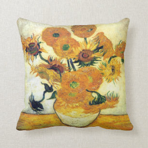Coussin Vase avec quinze tournesols par Vincent van Gogh