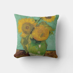 Coussin Vase avec trois tournesols, Vincent van Gogh
