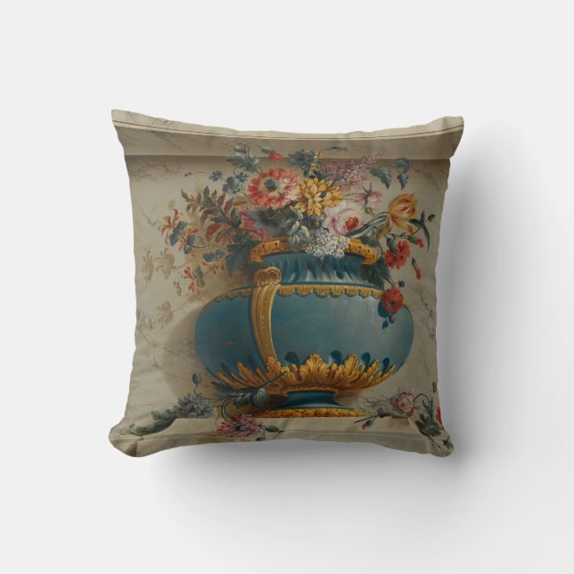 Coussin Vase de fleurs dans un créneau (Recto)