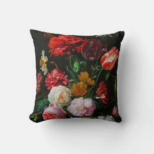 Coussin Vase de verre avec des fleurs