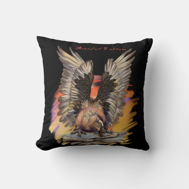 Coussin Vautour à tête nue (Recto)