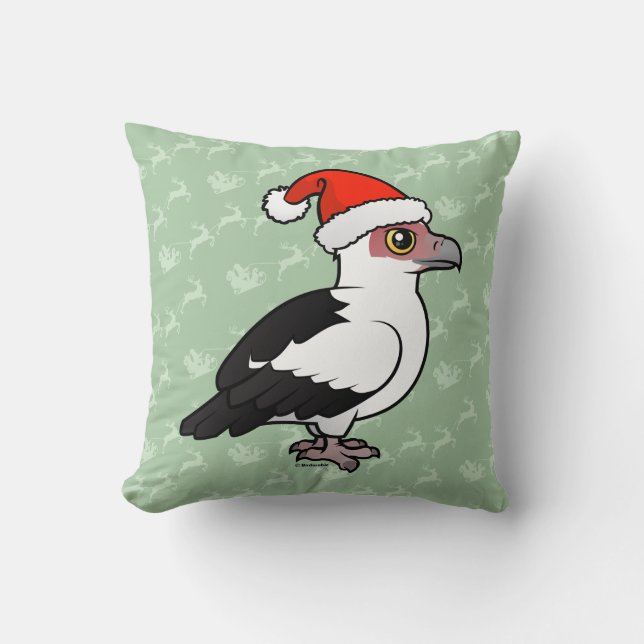 Coussin Vautour des palmiers Père Noël (Recto)