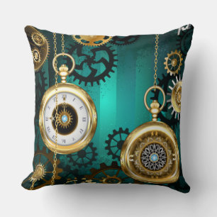 Coussin Veille bijoux Steampunk sur un Arrière - plan vert