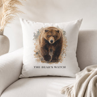 Coussin Veille d'ours Montagne Den Accent