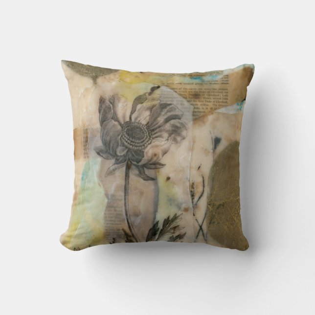 Coussin Vellum Floral II (Recto)