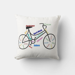 Coussin Vélo, Cycle, Motivation Mots
