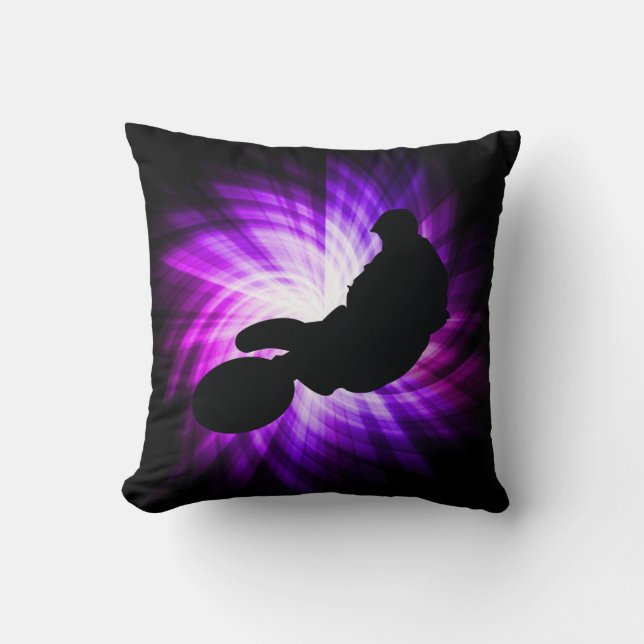 Coussin Vélo pourpre frais de saleté (Recto)