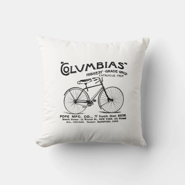 Coussin Vélo vintage (Recto)