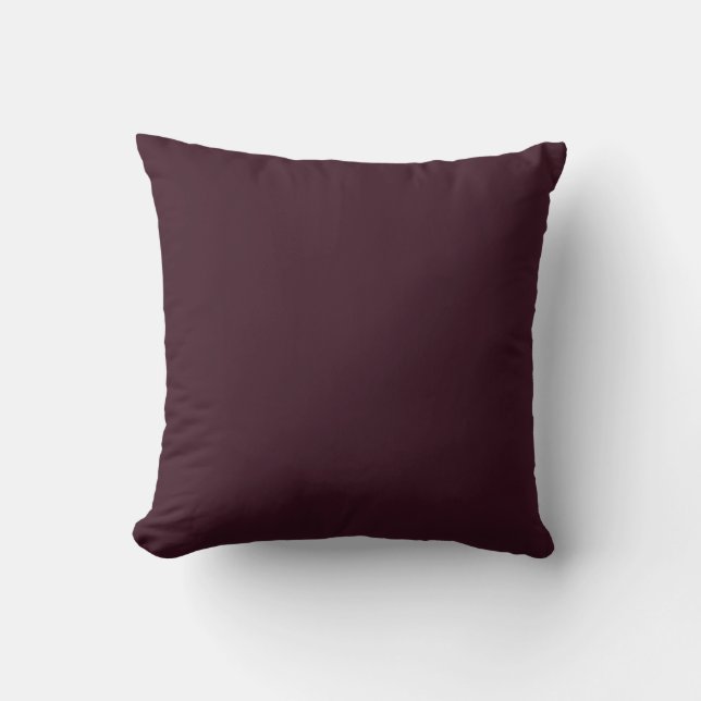 Coussin Velours de prune foncé (Recto)