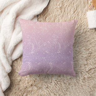 Coussin vent violet glacé