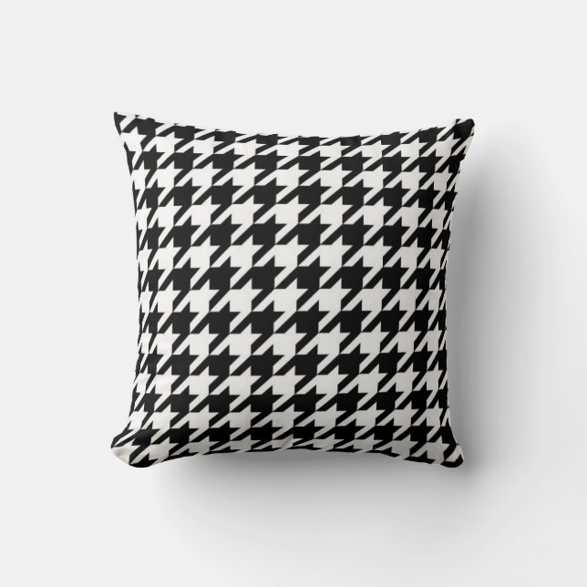 Coussin VENTE - rétro carreau de pied-de-poule (Recto)
