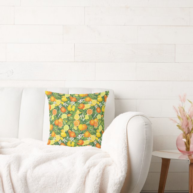 Coussin Verger de Citrus Méditerranéen (Canapé)
