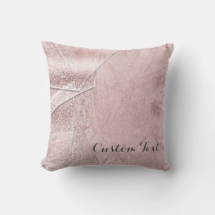 Coussin Verre cristal scintillant rose style designer glam