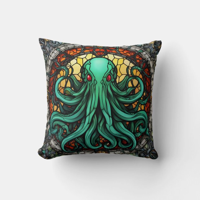 Coussin Verre Cthulhu (Recto)