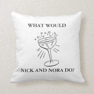 Coussin Verre de Martini sur le carreau