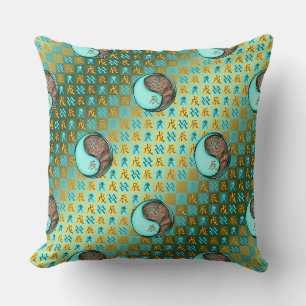Coussin Verseau & Dragon de Terre
