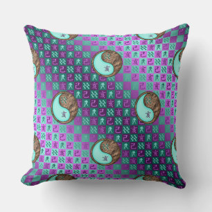 Coussin Verseau & Sanglier de Terre