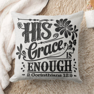 Coussin Verset biblique chrétienne inspirant