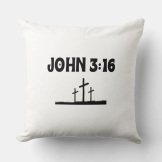 Coussin Verset biblique Jean 3:16