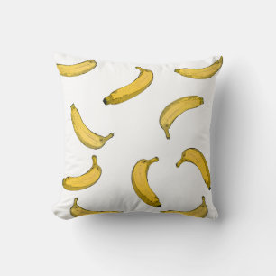 Coussin Version de croquis de motif Banana