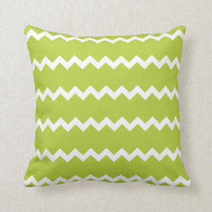 Coussin vert Chartreuse de Chevron