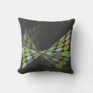 Coussin vert Cushio d'art de graphiques de