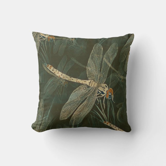 COUSSIN VERT DRAGONFLY LANCE PILLOTE (Recto)
