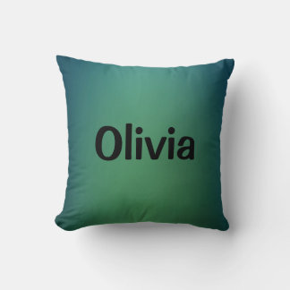 Coussin Vert émeraude turquoise foncé