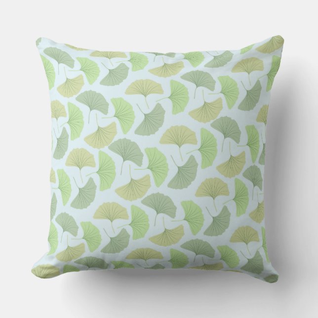 Coussin vert errant de Ginkgo (Recto)