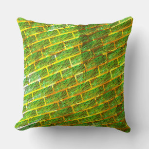 Coussin Vert jaunâtre avec râpe