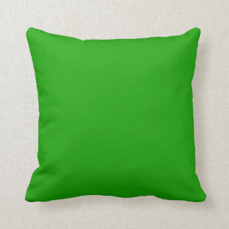 Coussin VERT KELLY (couleur solide) ~